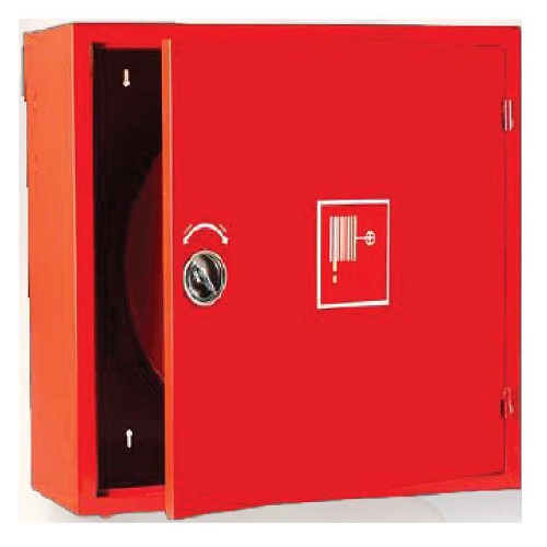 Supplier of MS Red Powder Coated Single Cabinet for Fire Hose Reel in UAE